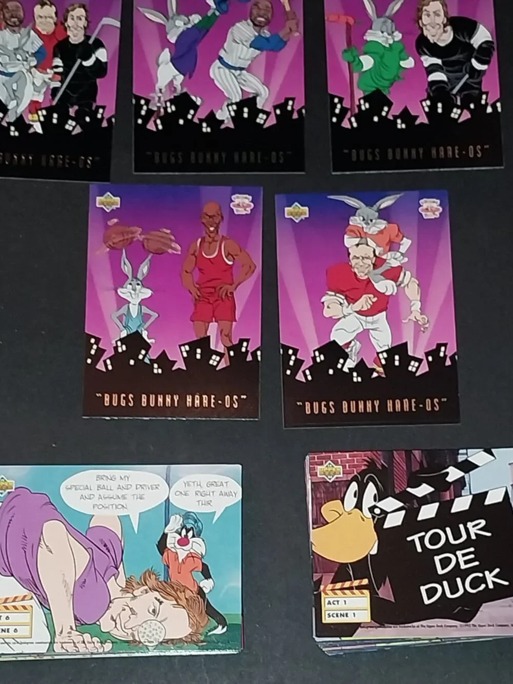 1993 Upper Deck Looney Tunes 90 Card Set & BBH1-5